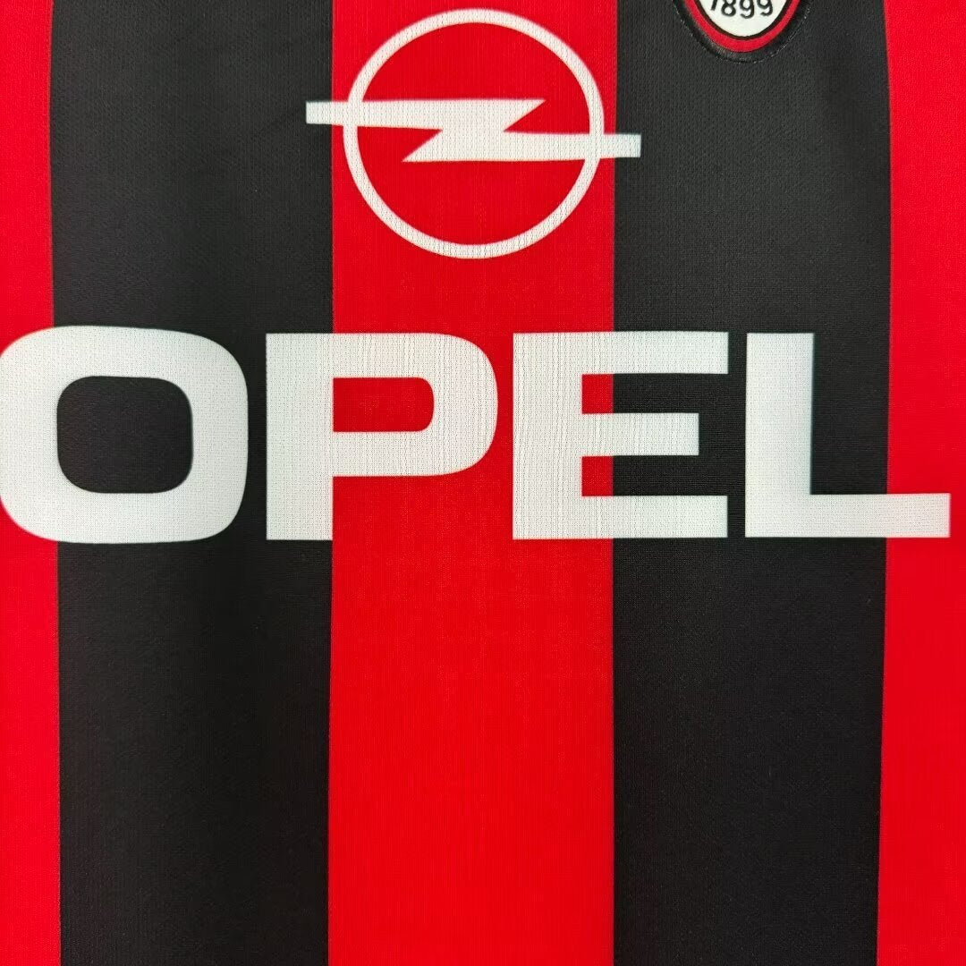 Camiseta Retro de Hombre del AC Milán Local - 2000/2002