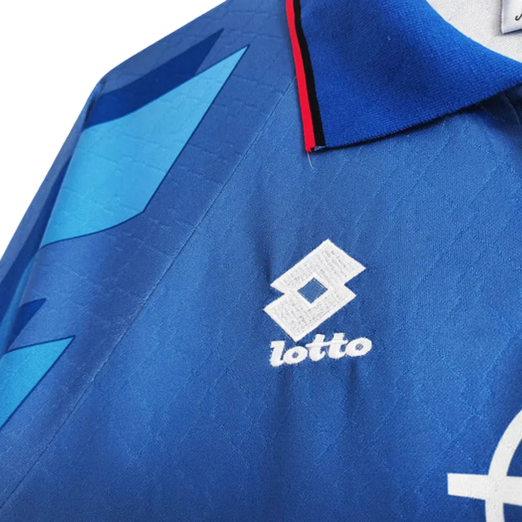 Jersey Milan Retro Azul Lotto - 1995/1996