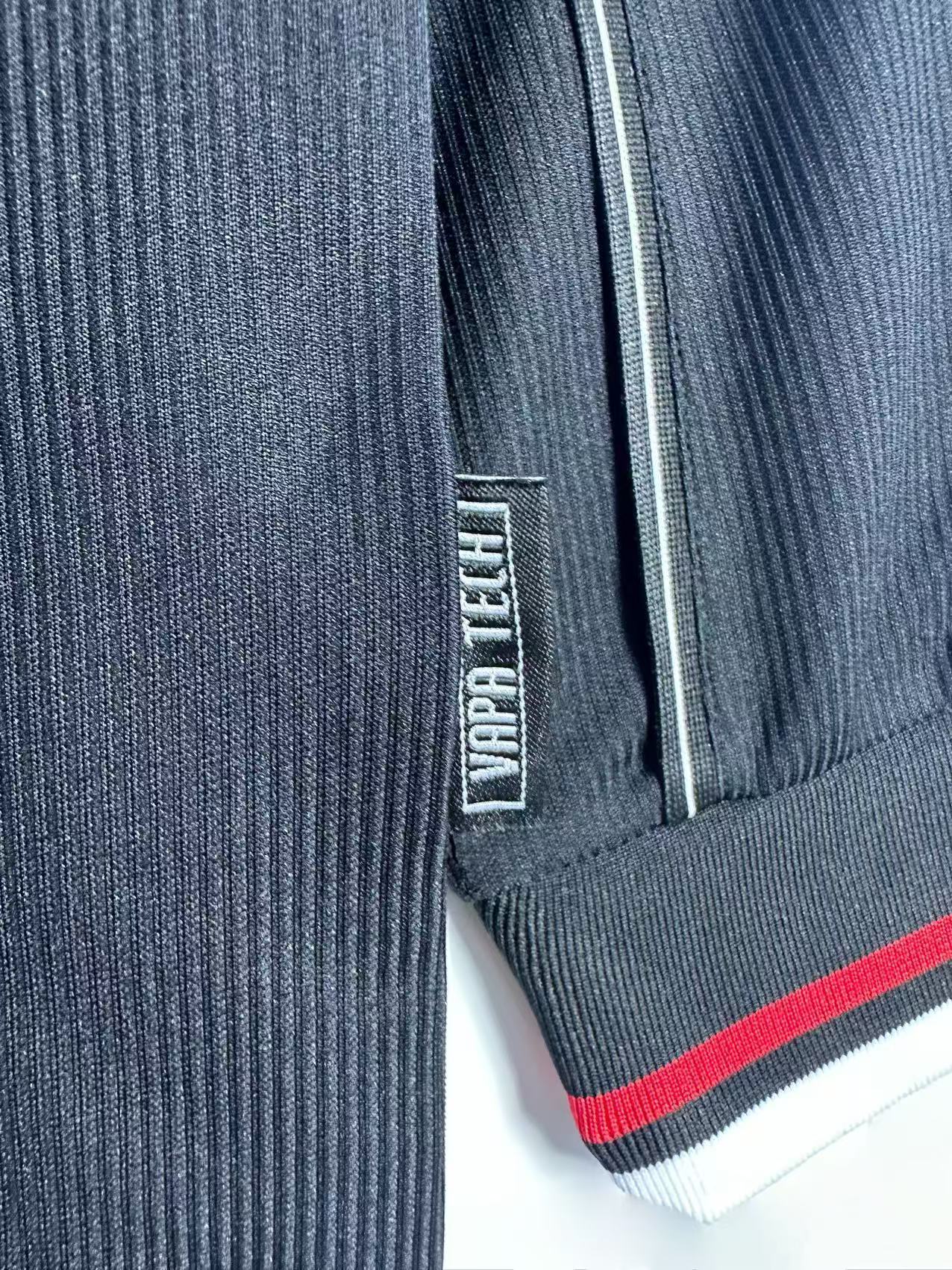 Maillot Rétro Manches Longues Domicile Manchester United Noir - 1998
