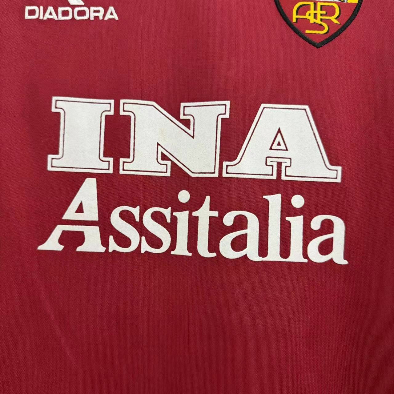 Camiseta retro para hombre del equipo Roma - 1998/1999