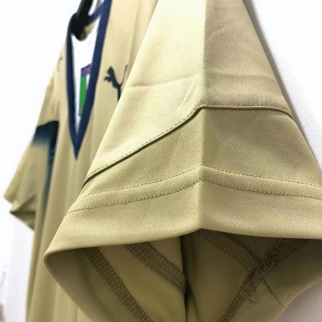 Camiseta Retro de Hombre Italia Selección Nacional GK Dorada - 2006