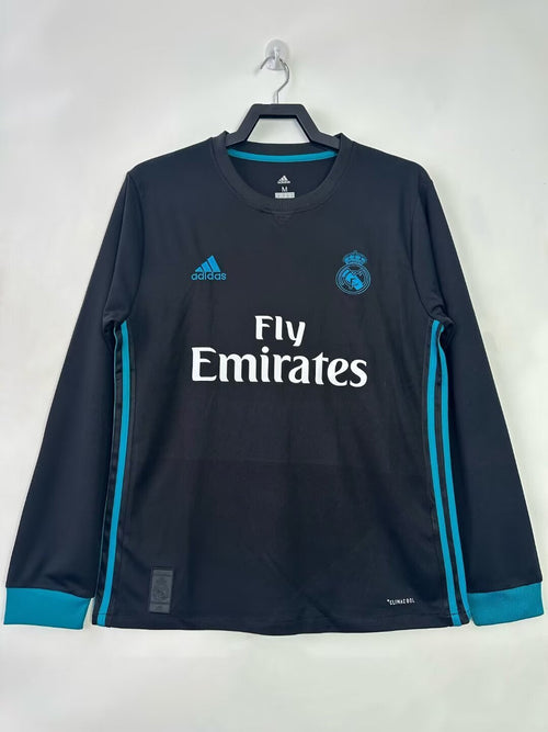 Retro Long Sleeve Real Madrid Adidas Away - 2017/18