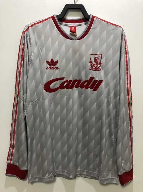 Camiseta Retro de Manga Larga del Liverpool para Hombre - 1989/91