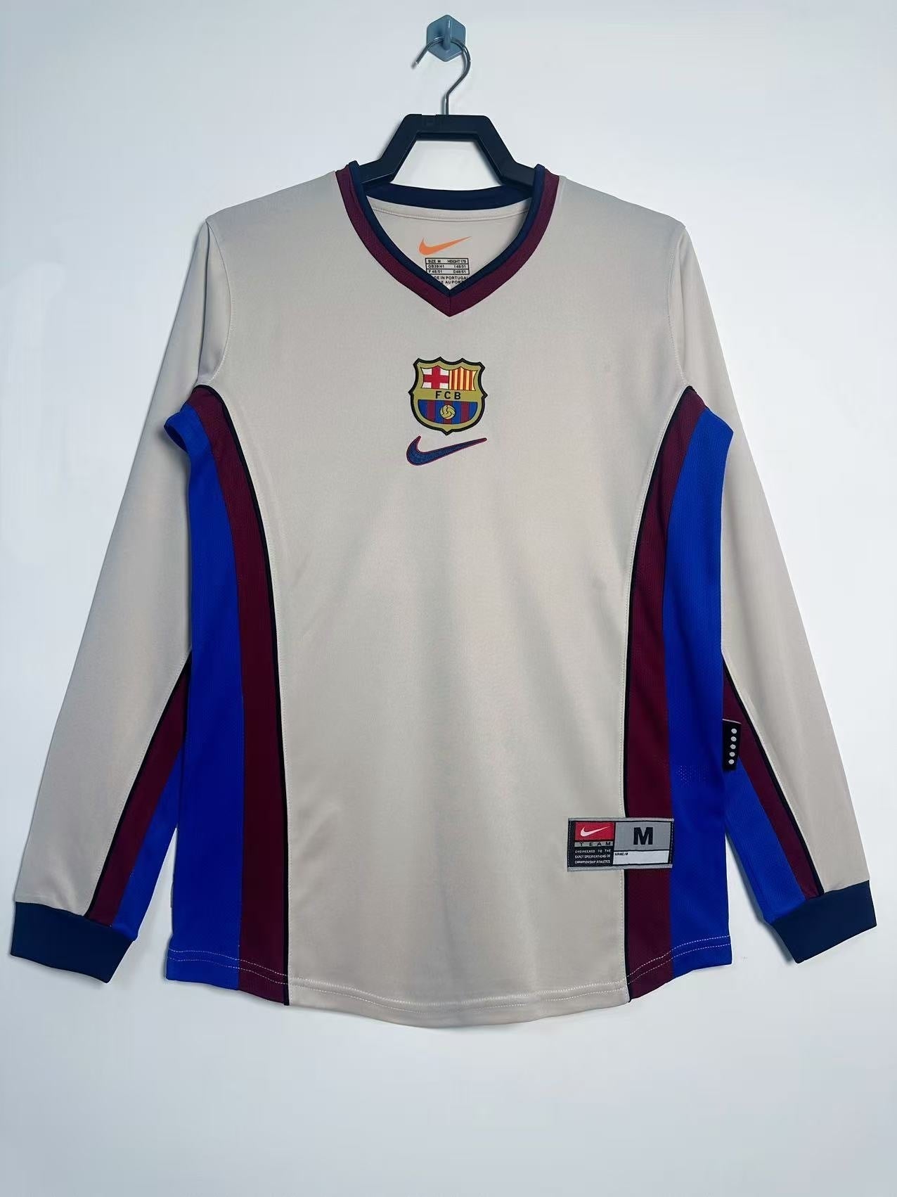 Maillot Rétro Homme Manches Longues Extérieur Barcelone - 1998/99
