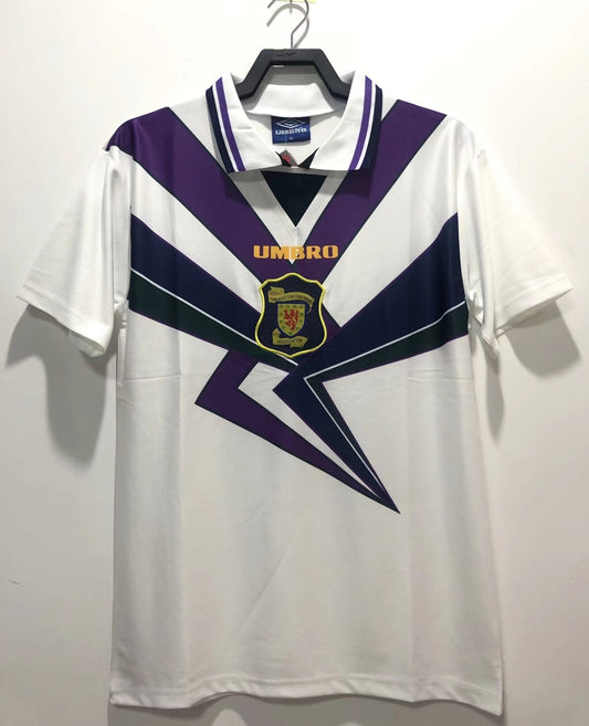 Camiseta retro de la segunda equipación de la Selección Nacional de Escocia para hombre - 1994/96