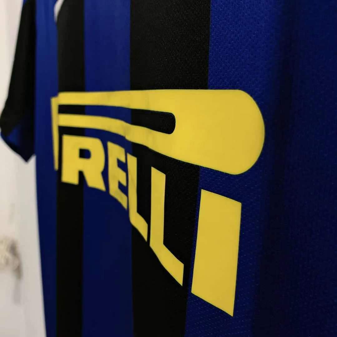 Man's Retro Jersey Internazionale Milano Team Champions League Home - 2008/09