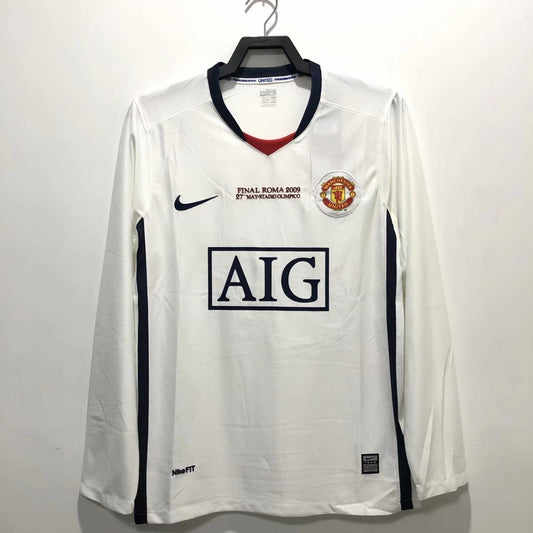 Camiseta retro de manga larga de hombre del Manchester United - Temporada 2008/09