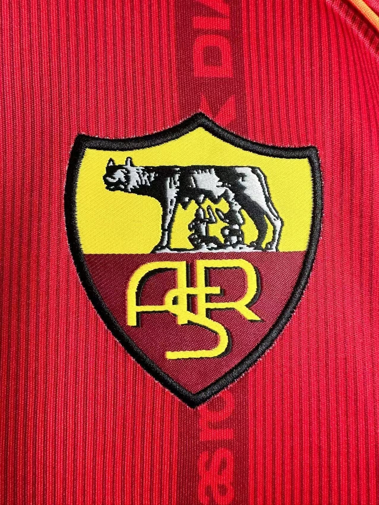Maillot rétro homme à manches longues Domicile AS Roma - 1999/00
