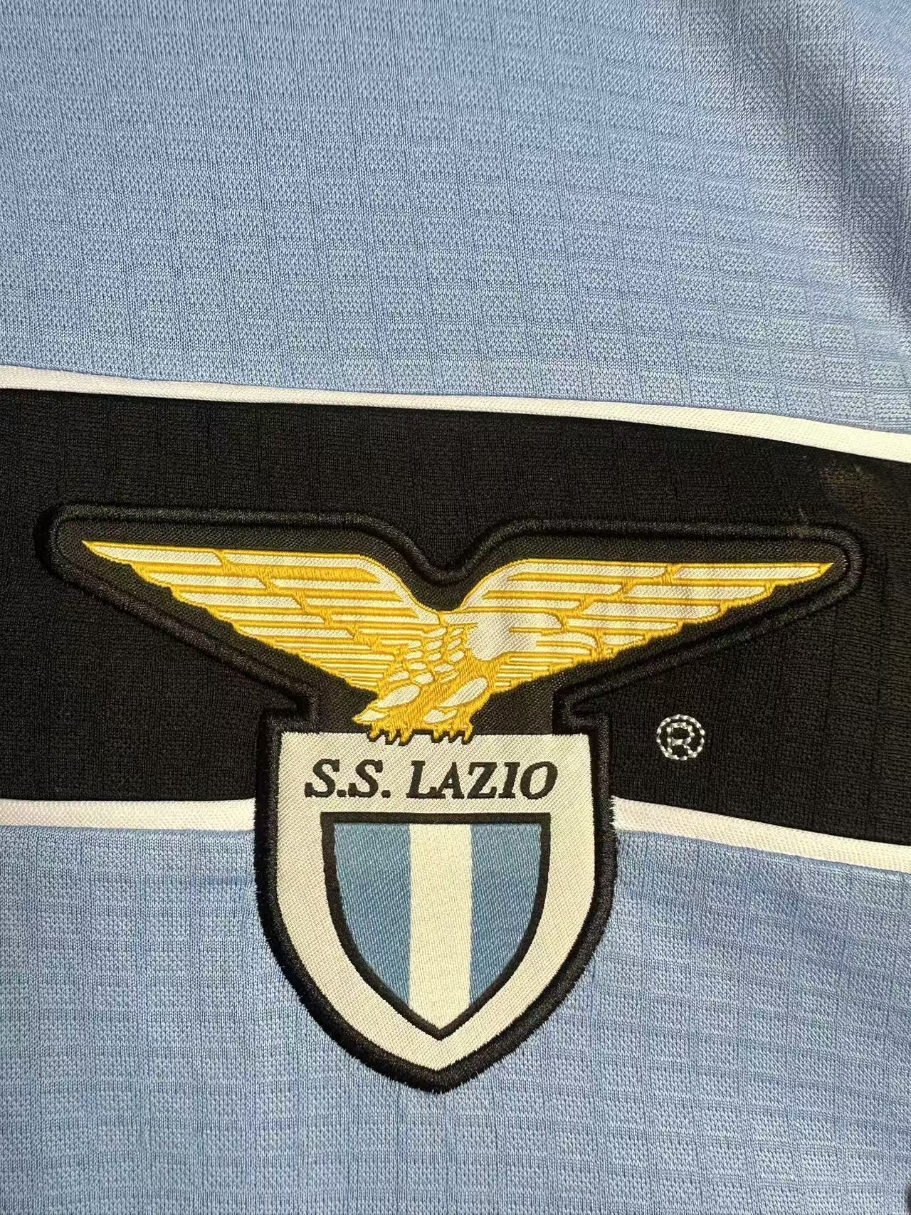 Camiseta retro de manga larga de local de la Lazio para hombre - 1998/99
