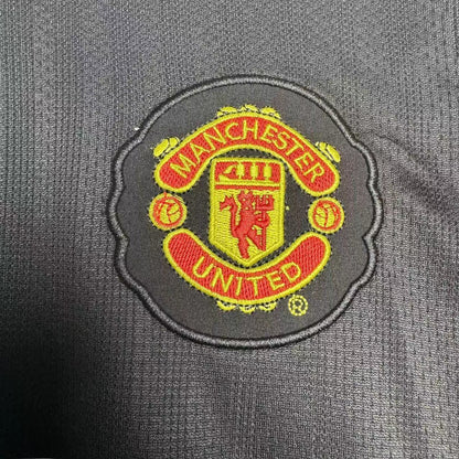 Maillot rétro à manches longues Manchester United Noir - Saison 2007/2008