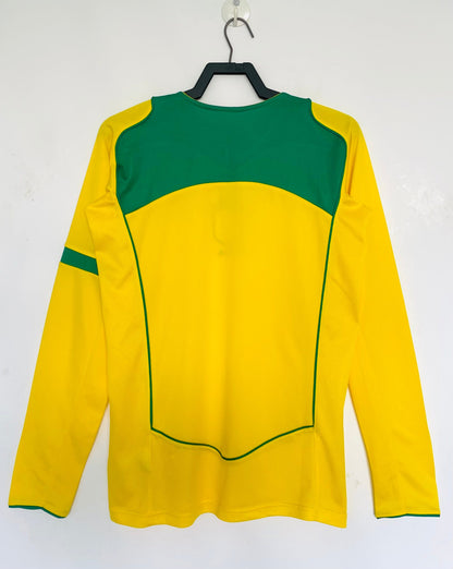 Camiseta retro de manga larga de la selección de Brasil 2004/2005