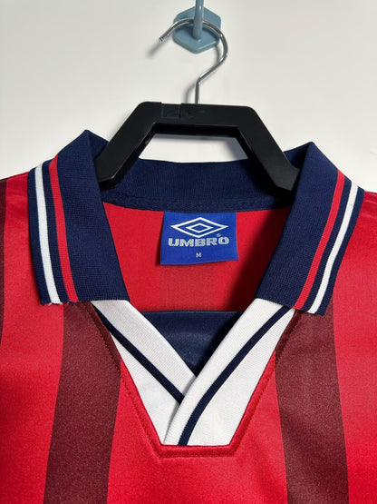 Camiseta retro de la selección nacional de Inglaterra para hombre - Visitante 1998
