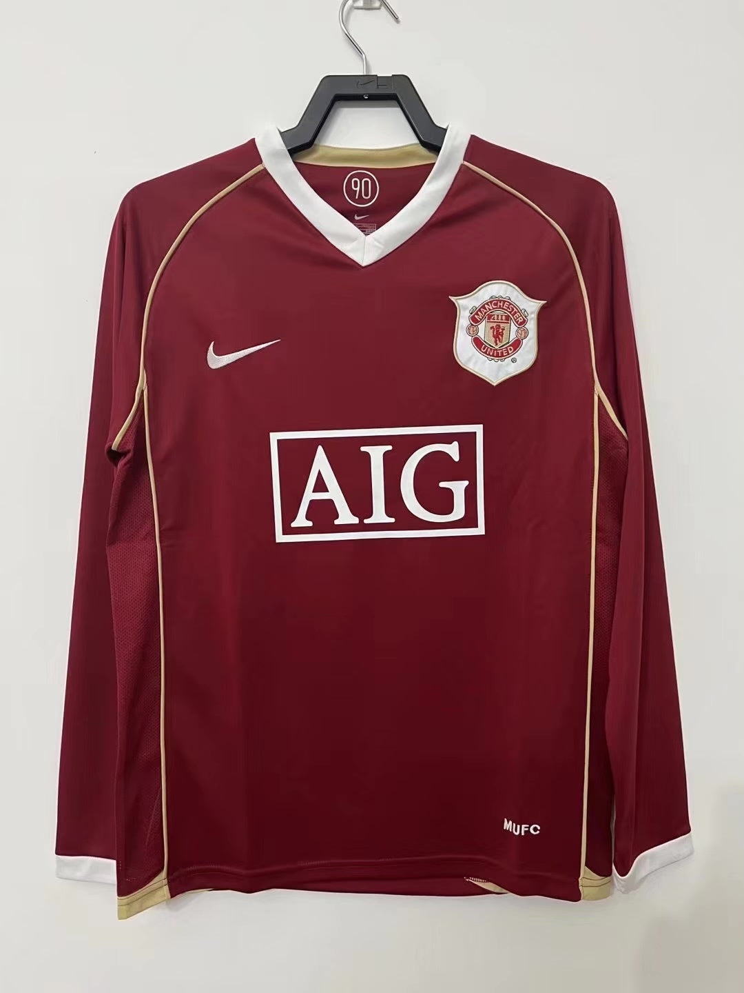 Homme Retro Manches Longues Manchester United - 2006/07