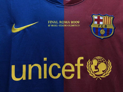 Maillot Rétro Homme Manches Longues Domicile Barcelone - 2008/09