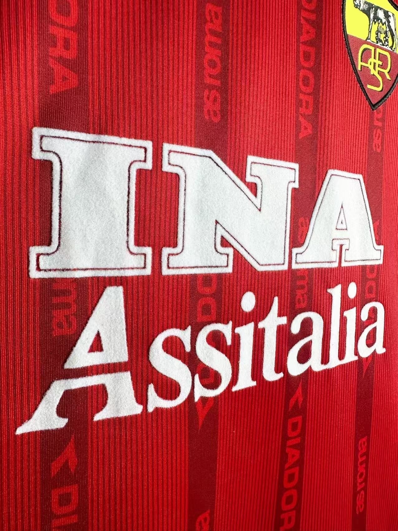 Maillot rétro homme à manches longues Domicile AS Roma - 1999/00