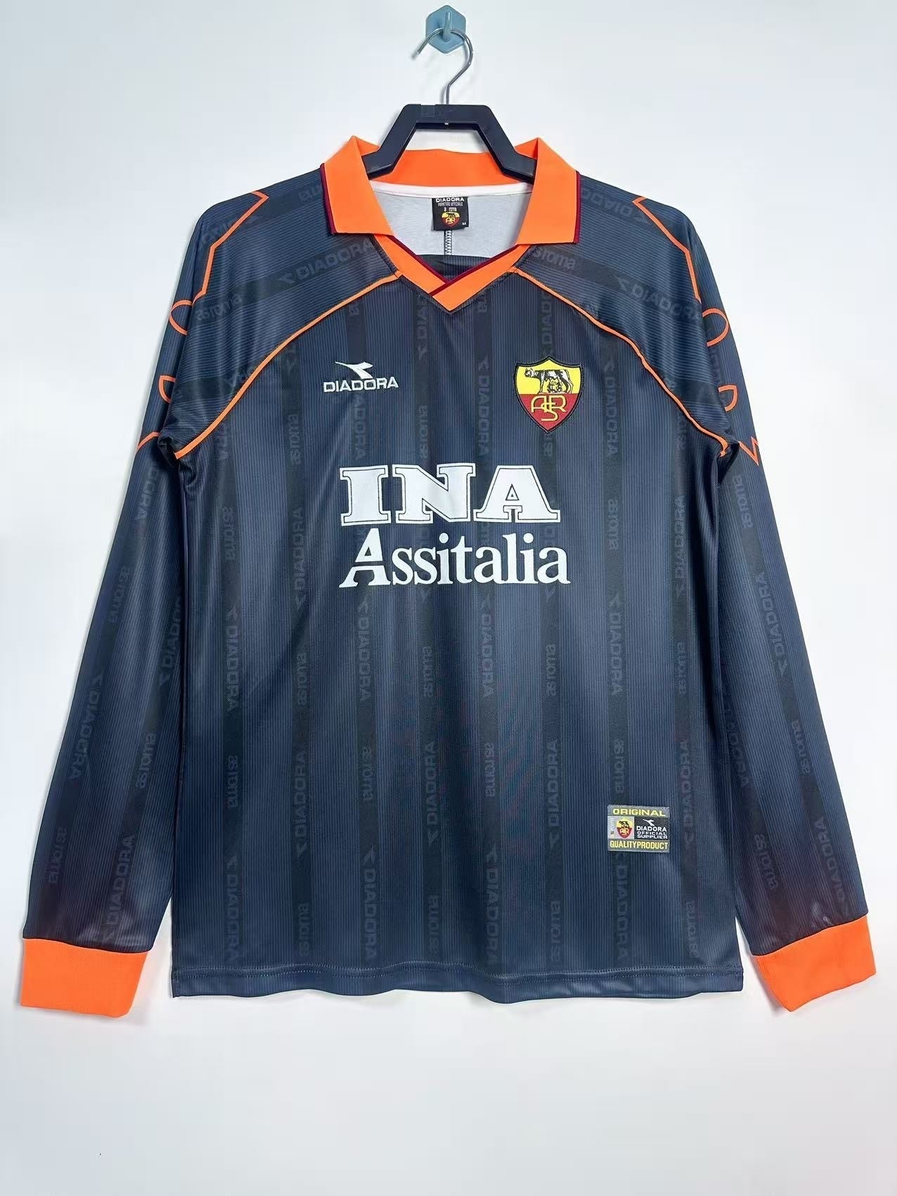 Maillot Rétro Homme Manches Longues AS Roma - 1999/00