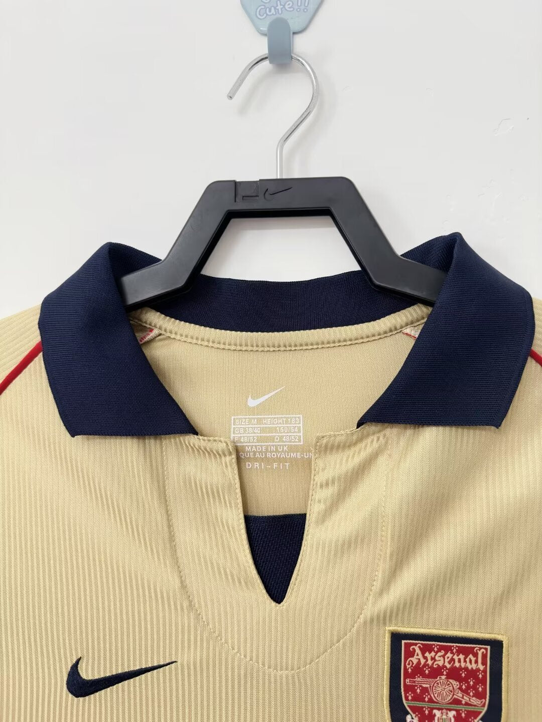 Camiseta retro de hombre del equipo Arsenal - 2001/02