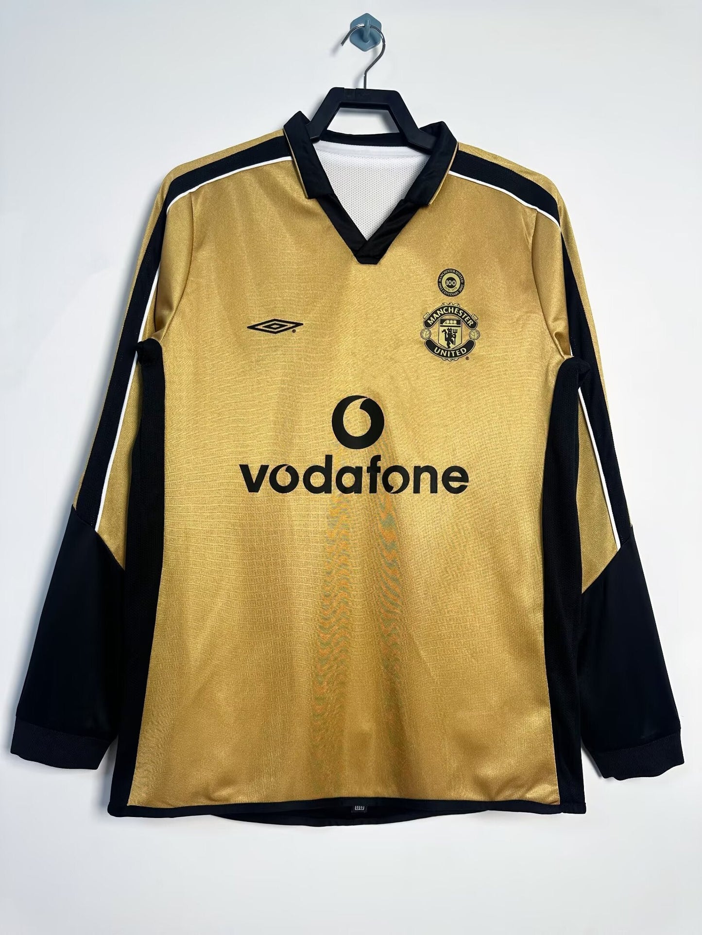 Maillot Rétro Homme Manches Longues Manchester United Double Face - Saison 2001/02