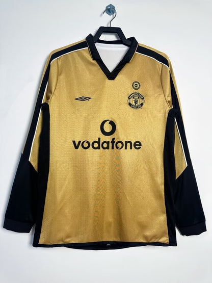 Maillot Rétro Homme Manches Longues Manchester United Double Face - Saison 2001/02