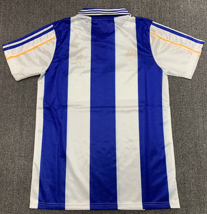 Man's Retro Jersey Deportivo La Coruna Team Blue and White - 1999/00