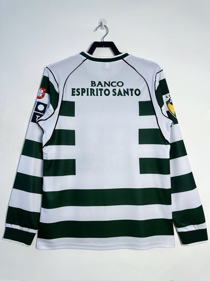 Maillot domicile rétro homme manches longues Lisbonne - 2001/03