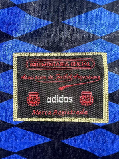 Maillot rétro à manches longues de l'équipe nationale d'Argentine (extérieur) - 1994 pour homme