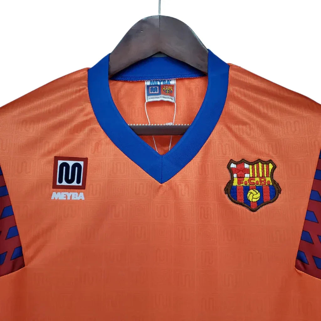 Maillot Rétro Barcelone Orange Meyba - 89/92