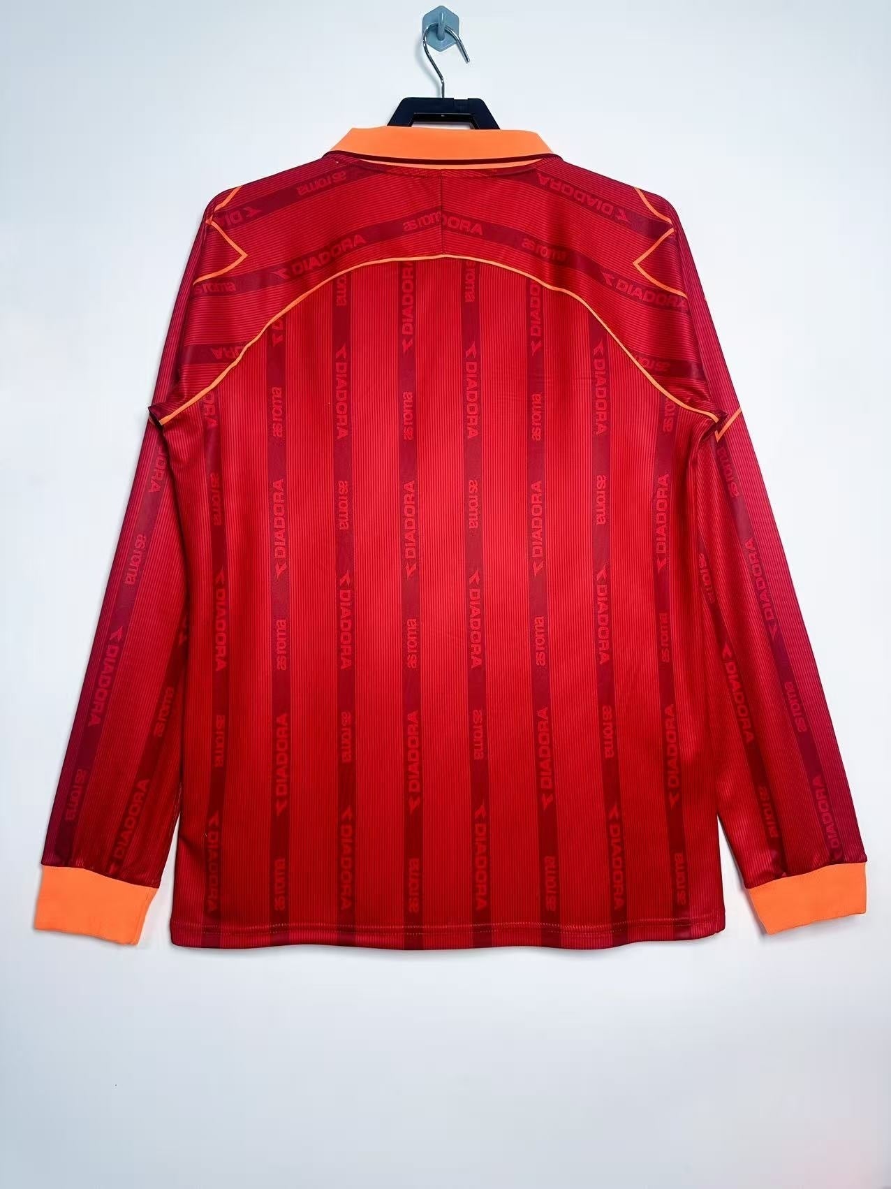 Maillot rétro homme à manches longues Domicile AS Roma - 1999/00