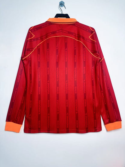 Maillot rétro homme à manches longues Domicile AS Roma - 1999/00