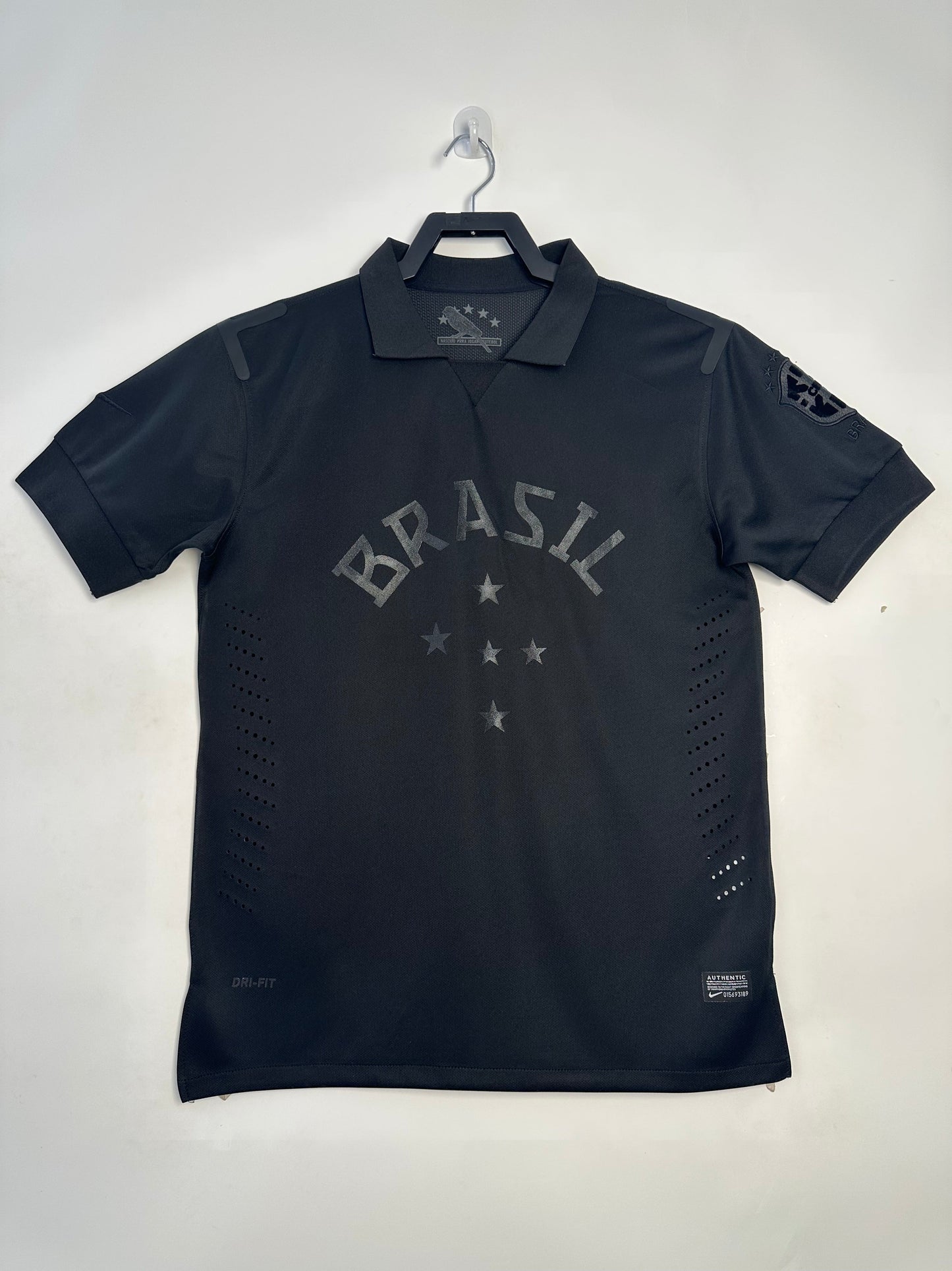 Maillot Homme Équipe Nationale du Brésil Rétro Noir 2013/2014