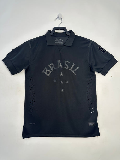 Maillot Homme Équipe Nationale du Brésil Rétro Noir 2013/2014