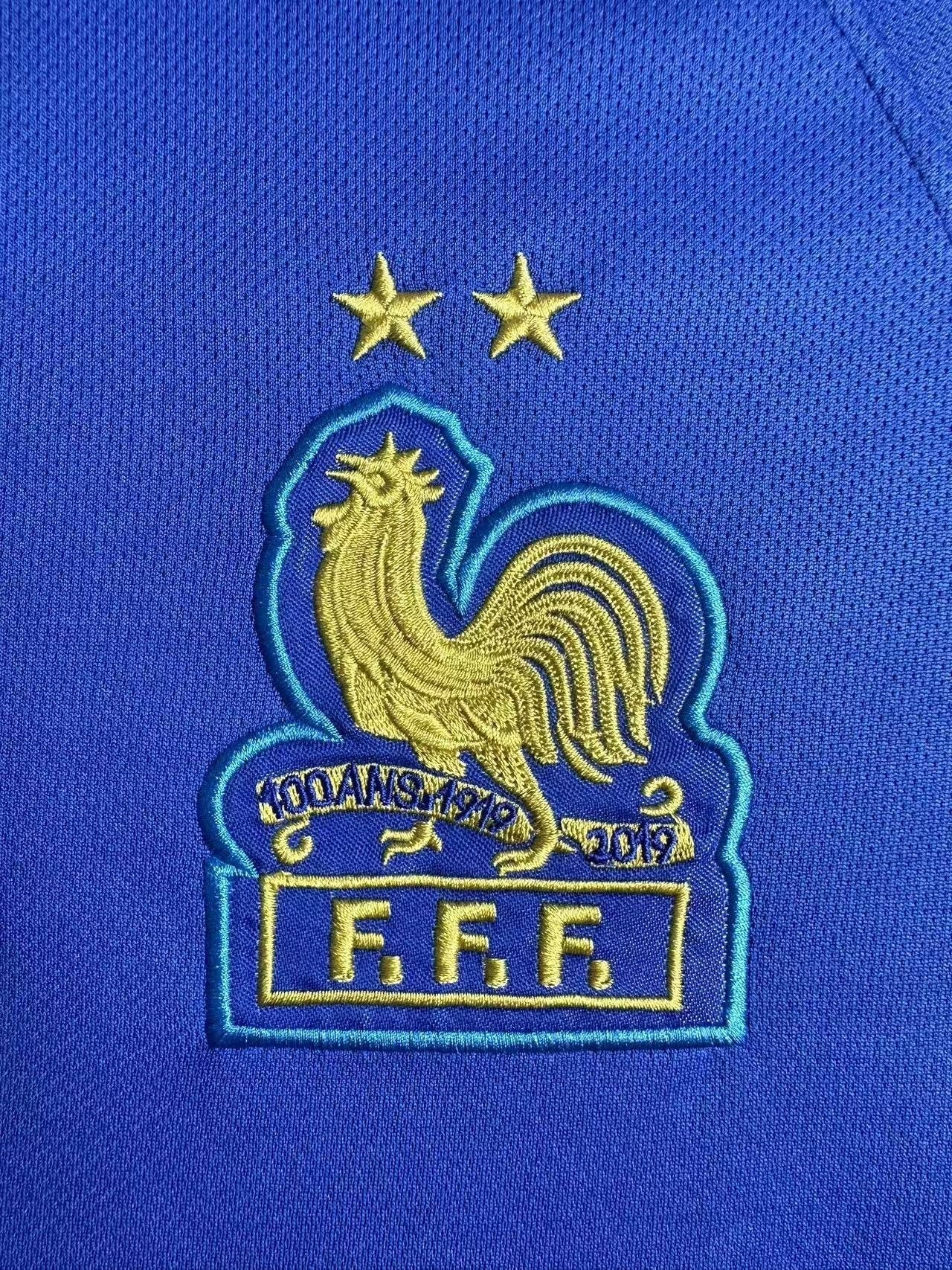 Camiseta retro de la selección nacional de Francia para hombre - 100 años