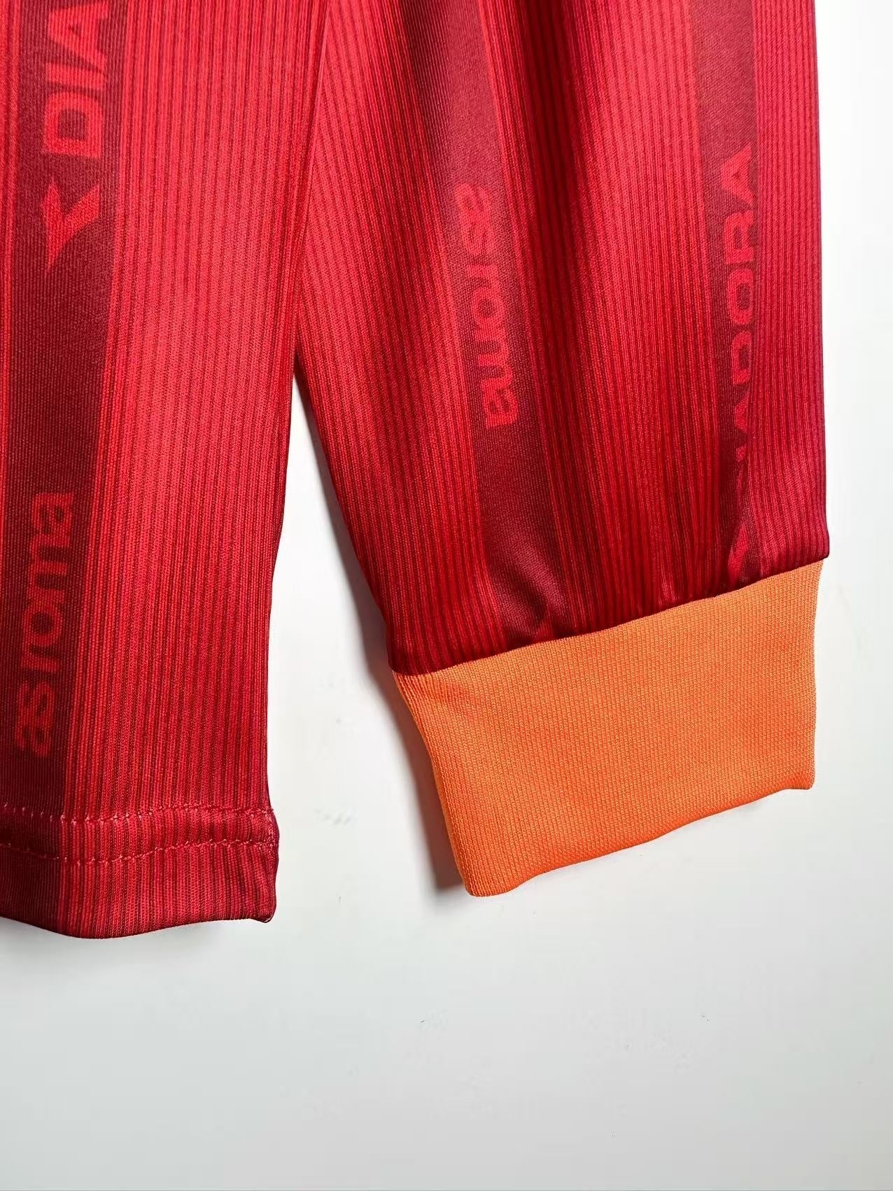 Maillot rétro homme à manches longues Domicile AS Roma - 1999/00