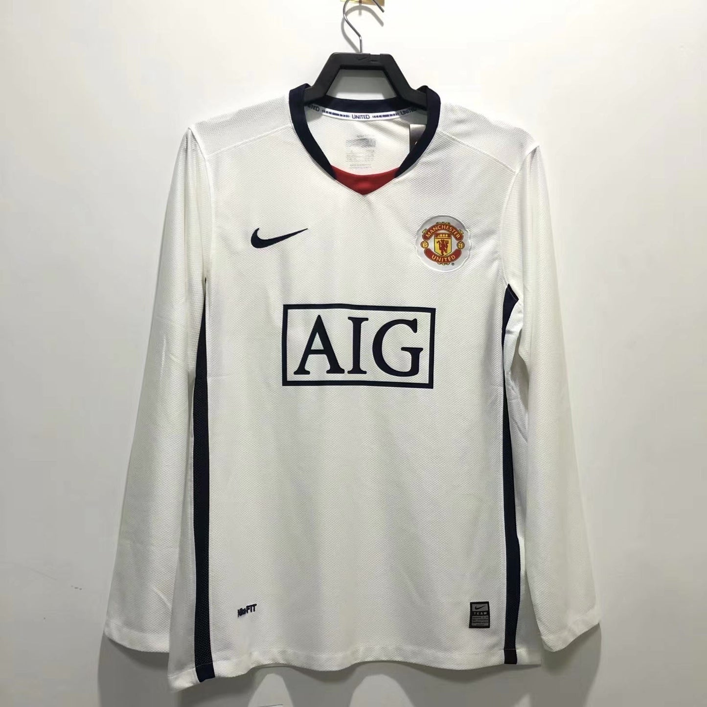 Maillot Rétro Homme Manches Longues Manchester United Extérieur - 2008/09