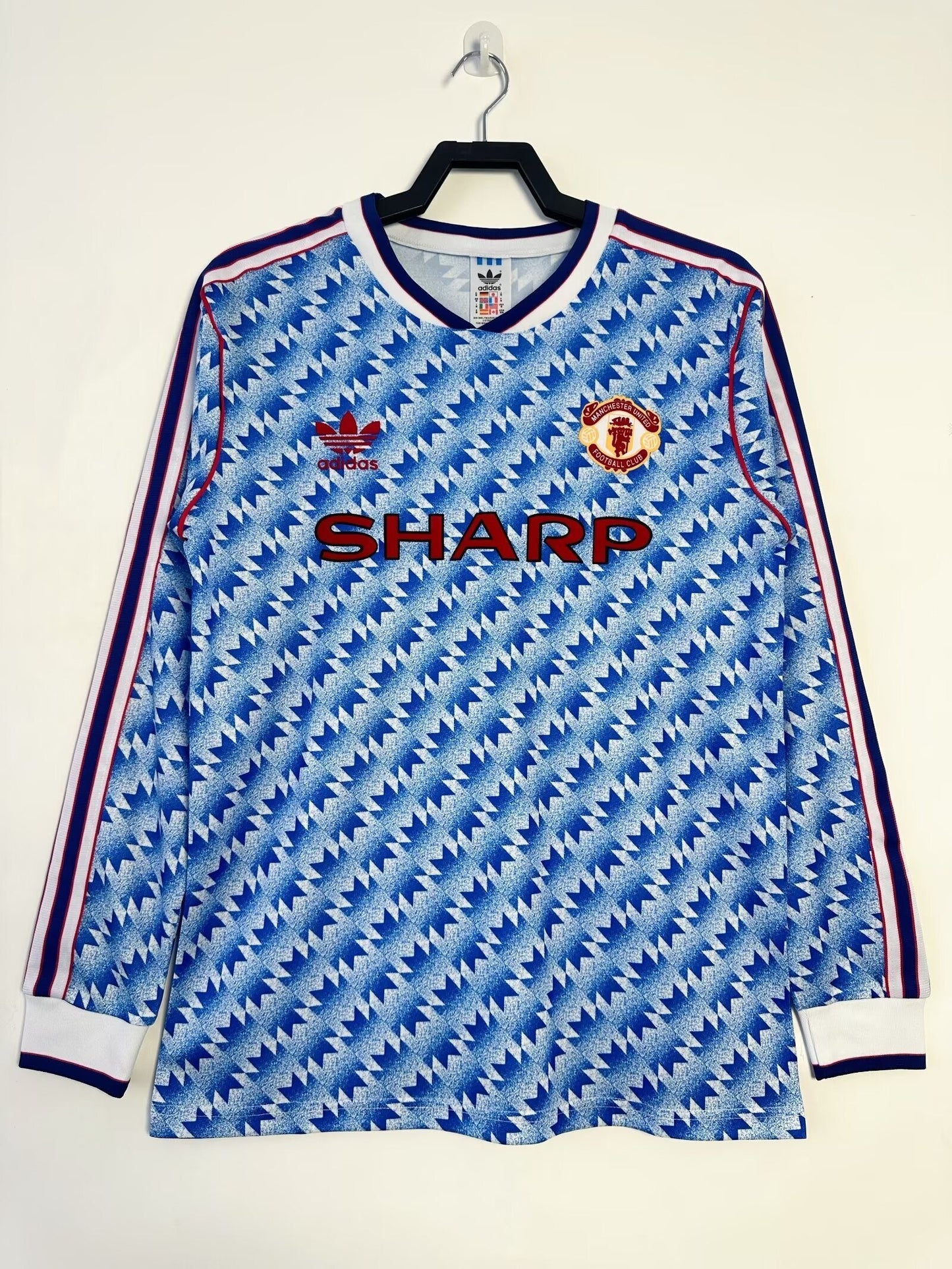 Maillot Rétro Manches Longues Extérieur Manchester United - 1990/92