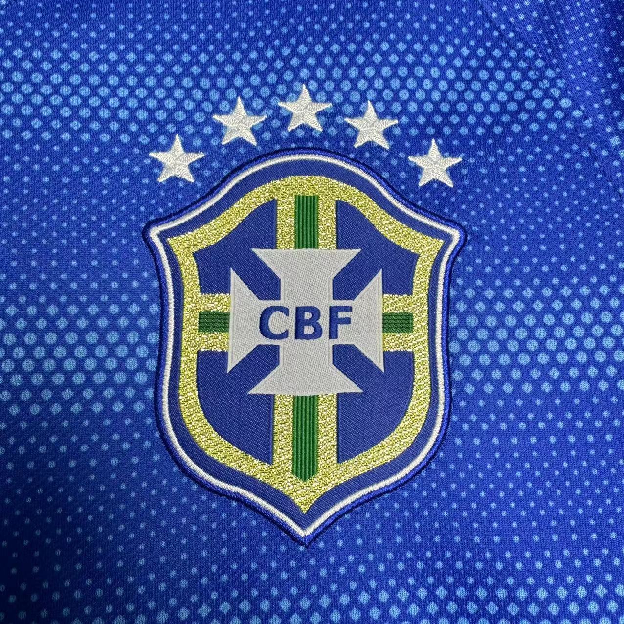 Camiseta de la Selección Nacional de Brasil Retro de Visitante 2014 para Hombre