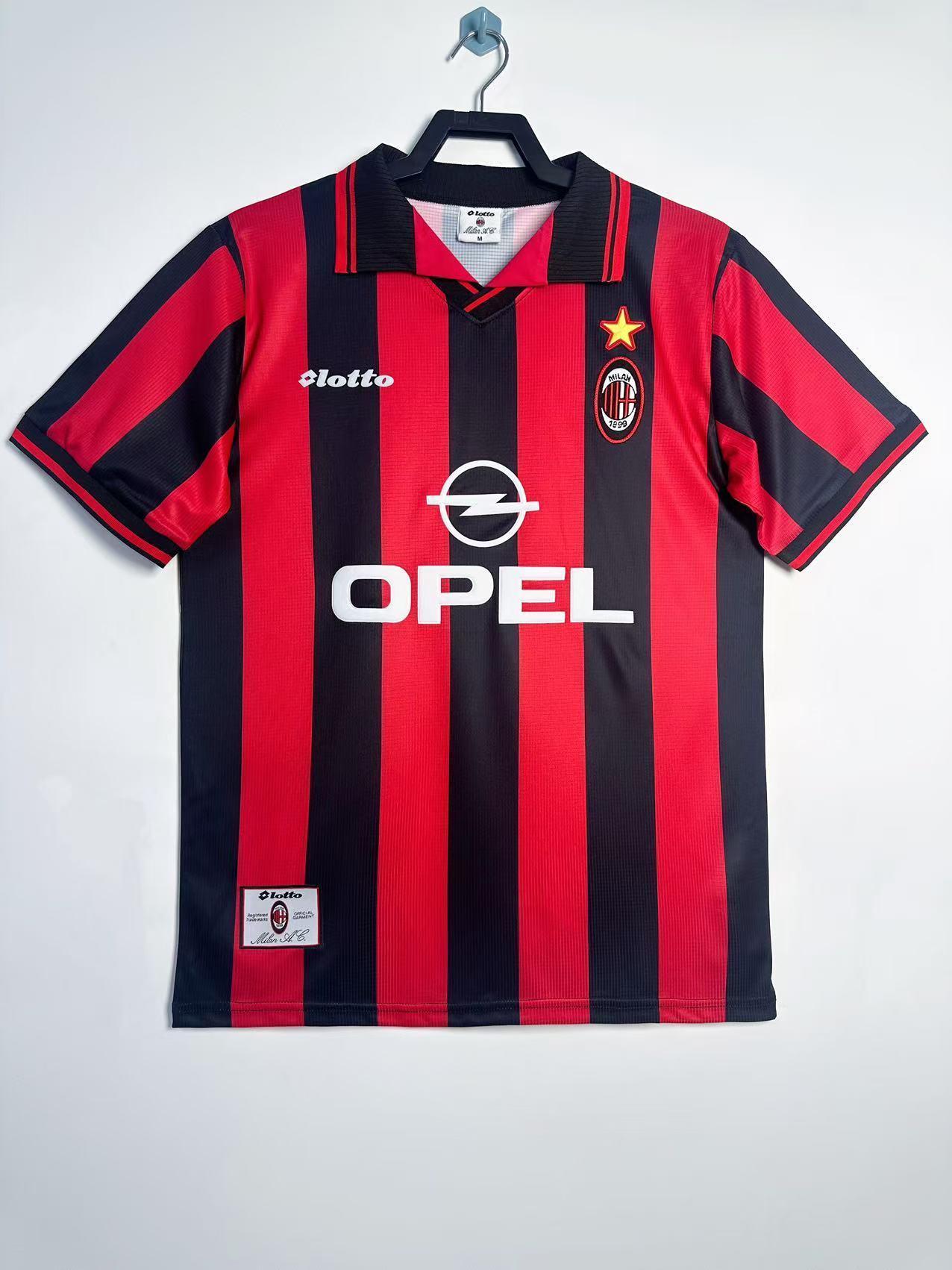 Camiseta Retro de Hombre AC Milan Local - 1997/98