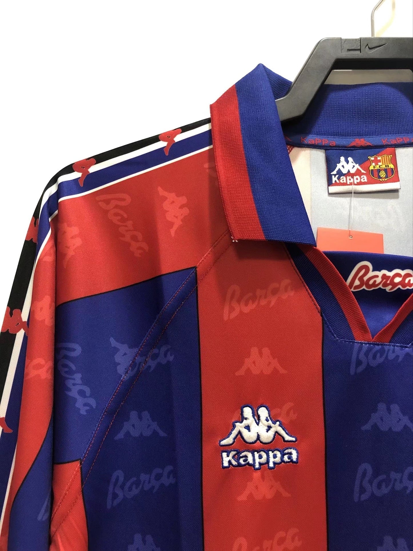 Maillot Rétro Homme Manches Longues Domicile du FC Barcelone - Saison 1996/97