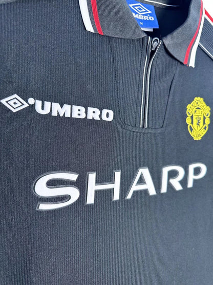 Maillot Rétro Homme Manchester United Noir - 1998/99