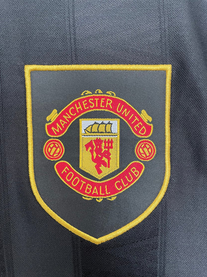 Maillot Rétro Manches Longues Manchester United Extérieur Noir - 1993/94