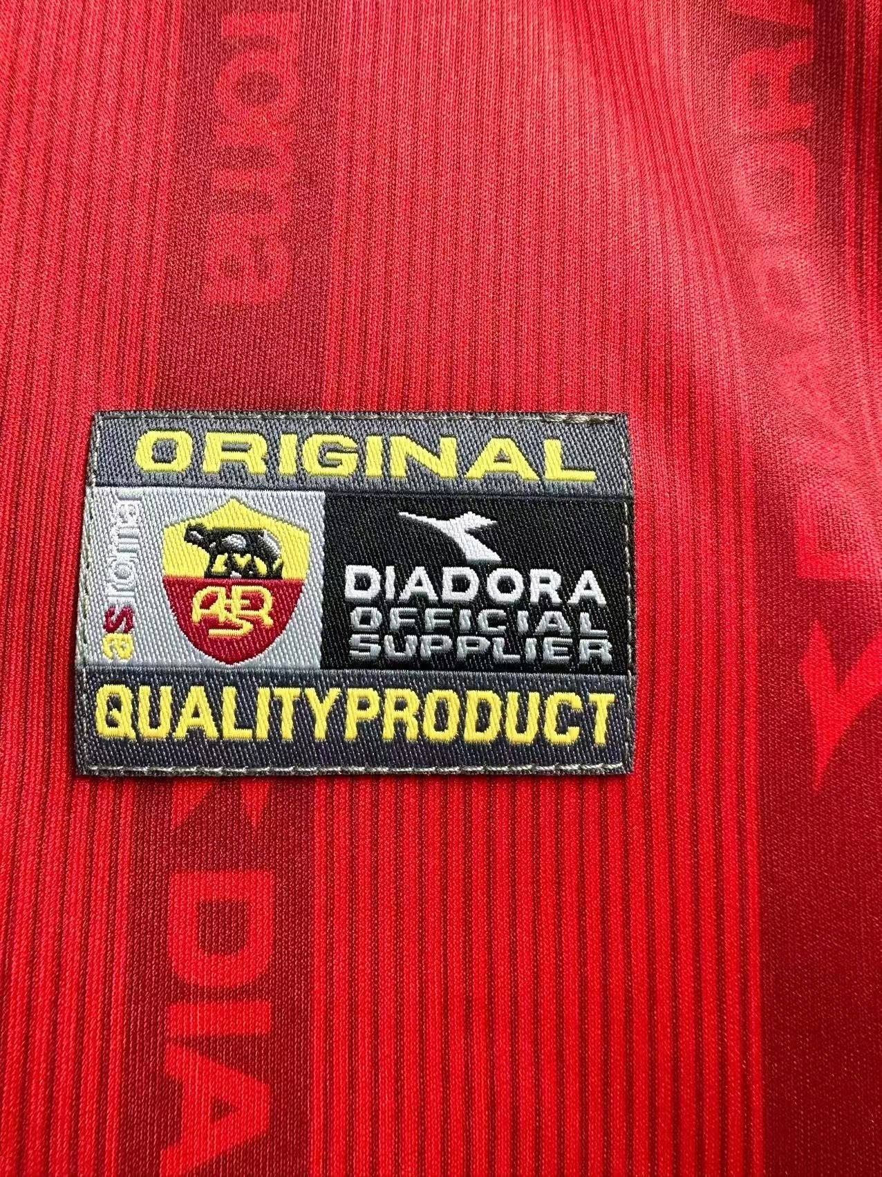 Maillot rétro homme à manches longues Domicile AS Roma - 1999/00