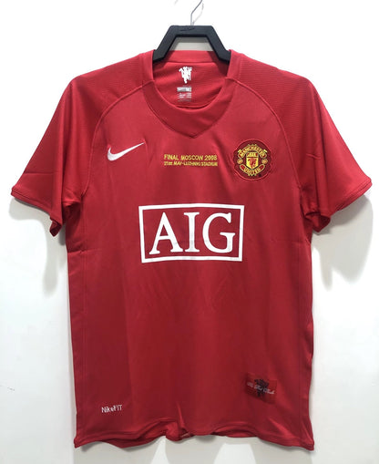Camiseta retro para hombre del Manchester United - Temporada 2007/08