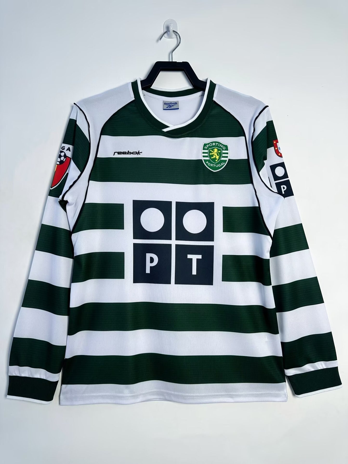 Maillot domicile rétro homme manches longues Lisbonne - 2001/03