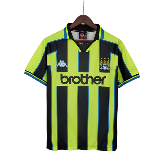 Jersey Manchester City Retro Yellow and Black - 1998/1999