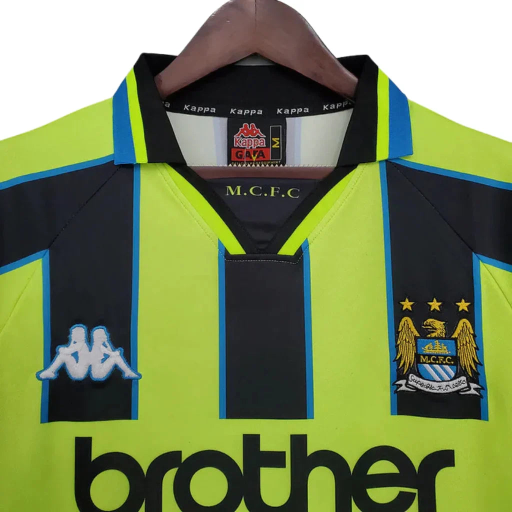 Jersey Manchester City Retro Yellow and Black - 1998/1999