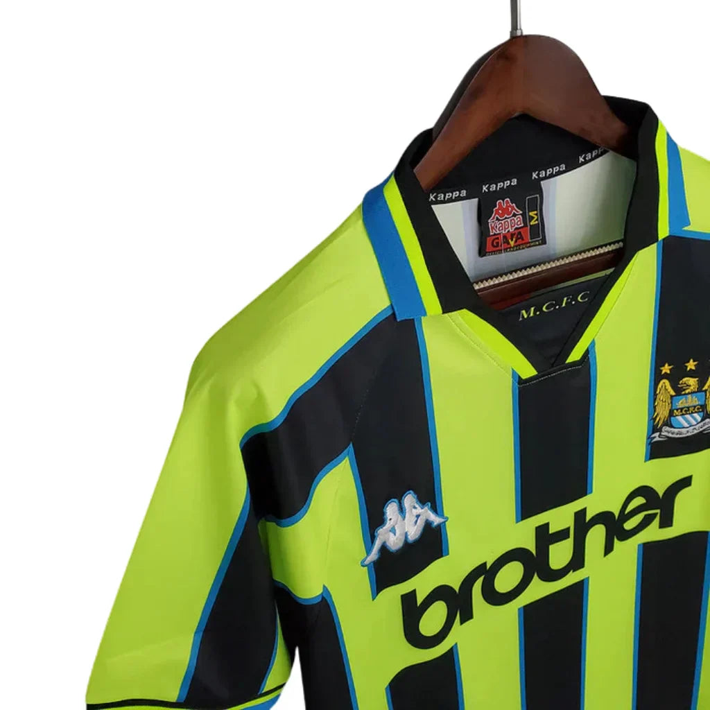 Jersey Manchester City Retro Yellow and Black - 1998/1999