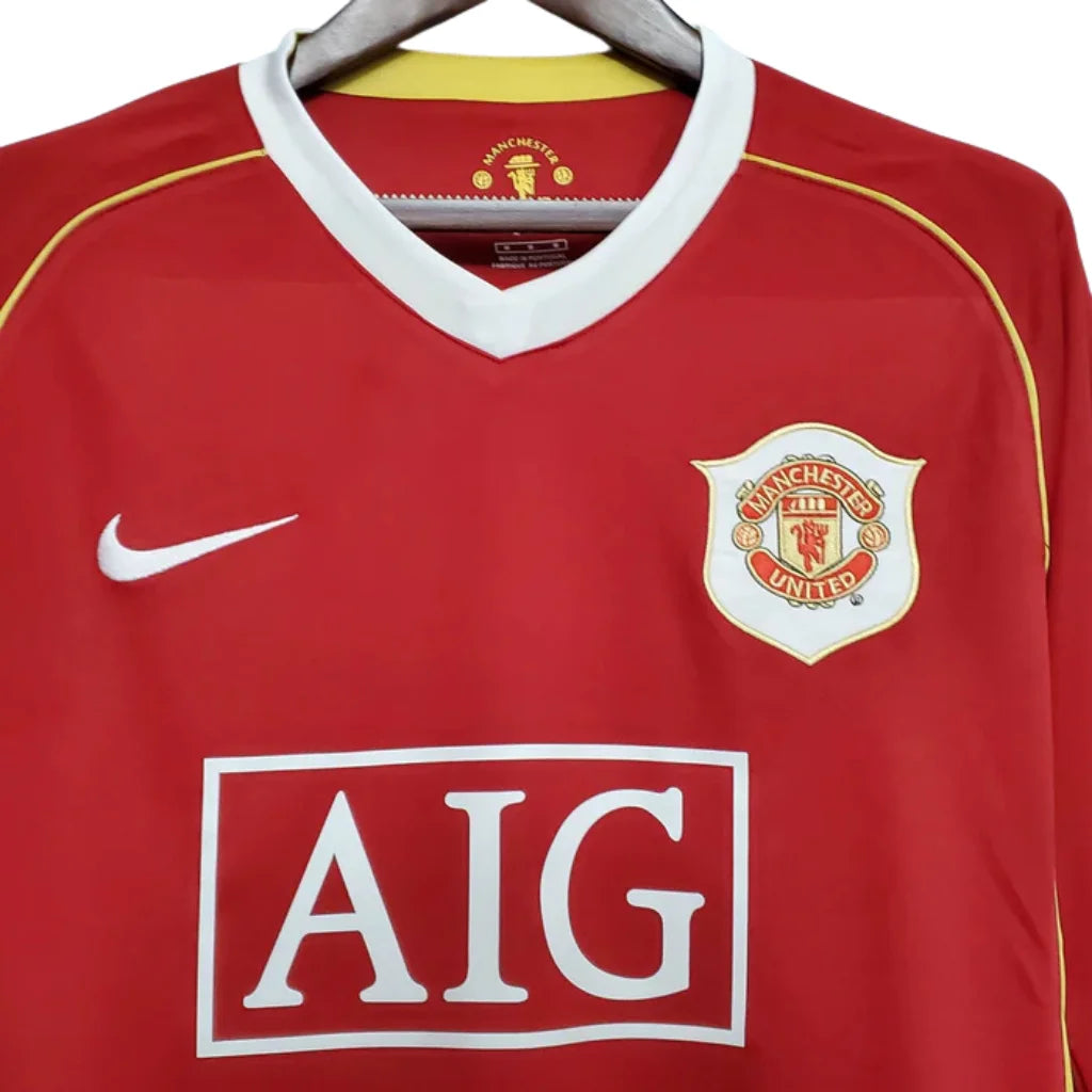 Maillot Rétro Manches Longues Manchester United Rouge - 2006/2007