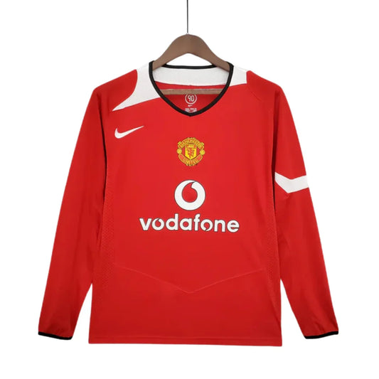 Retro Long Sleeve Manchester United Red - 2004/2006