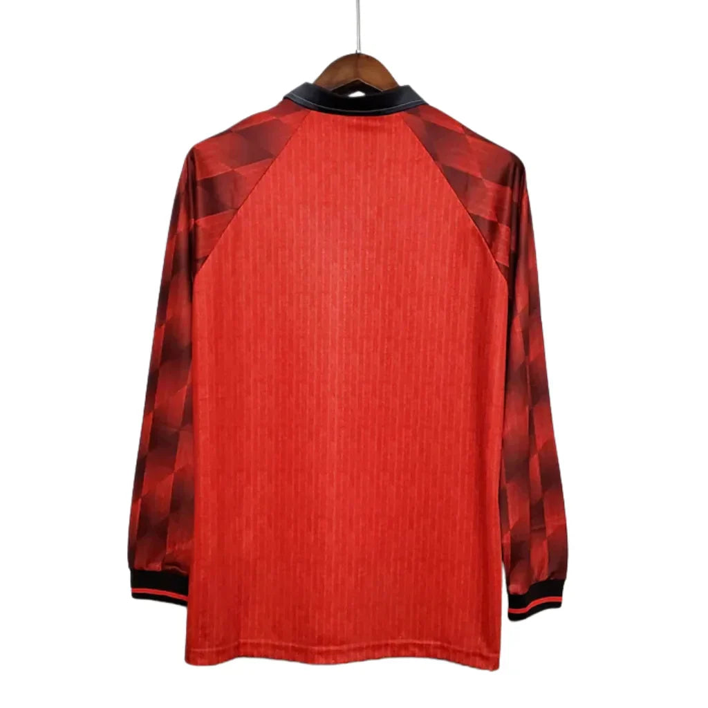 Maillot Rétro Manches Longues Manchester United Rouge - 1996