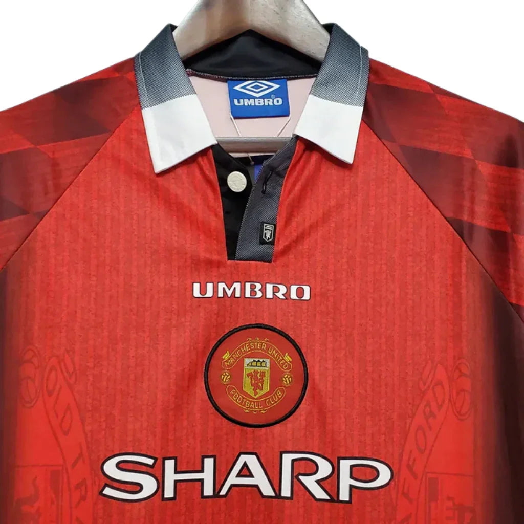 Maillot Rétro Manches Longues Manchester United Rouge - 1996